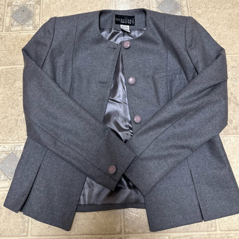 Nordstrom Point Of View All Pure Wool Blazer